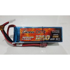 Gens Ace 1250mAh 22.2V 45C 6S1P Lipo Battery